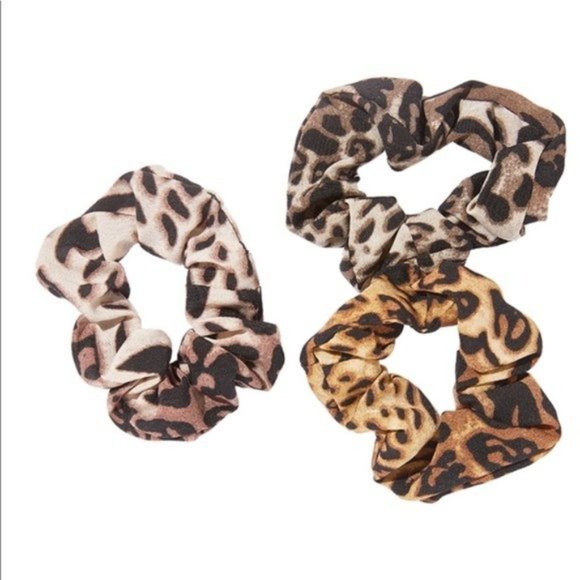 nOir Ombre Leopard Scrunchies set of 3 - Picture 2 of 2